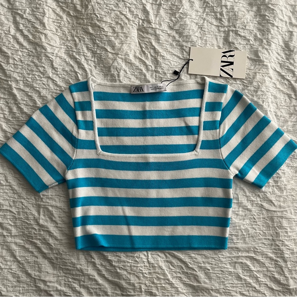 Zara Striped Crop Top